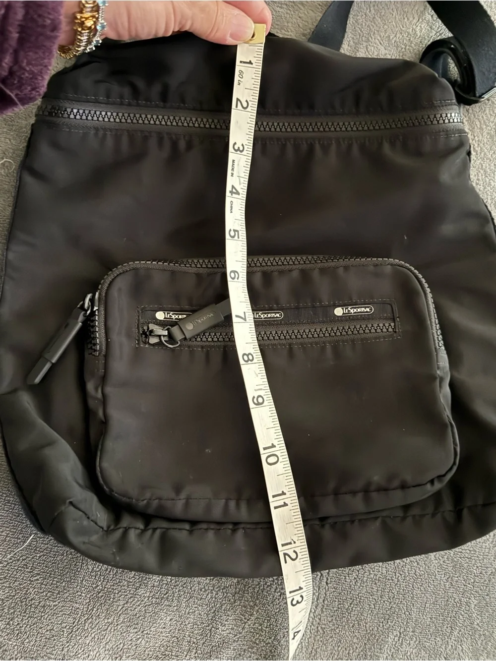 Lesportsac Black Nylon Mini Backpack